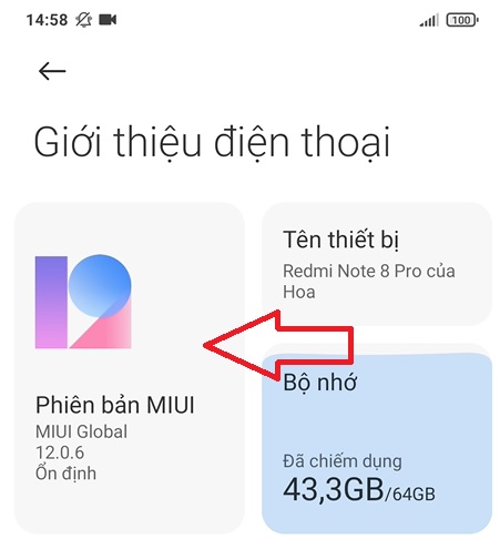 Tắt cập nhật xiaomi