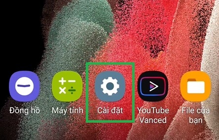 Cài đặt samsung galaxy