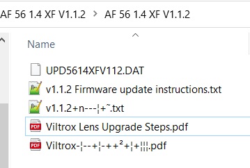 Firmware Viltrox