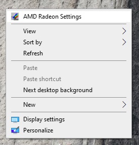 Mở AMD Radeon setting đồ họa lên