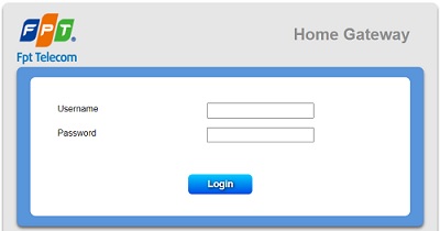 Đăng nhập wifi FPT