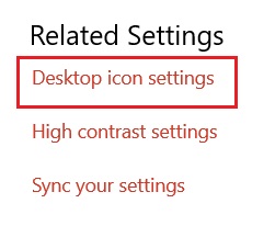 Desktop Icon settings