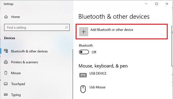 Thêm thiết bị bluetooth vào máy tính windows