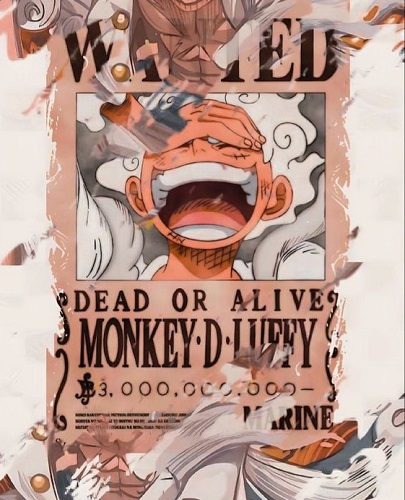 Lệnh truy nã Luffy poster